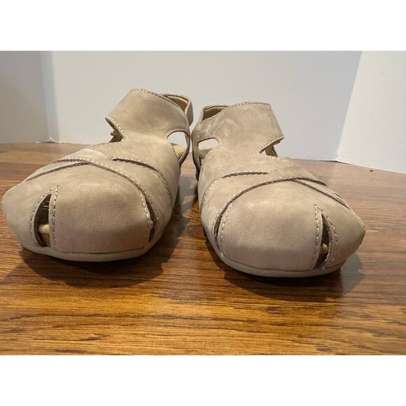 Earth Origins Birdine Leather Fisherman Sandal Taupe 8.5N NWT Summer Comfort - Picture 4 of 11